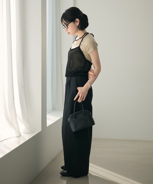 LAULEN(ローレン)の「cotton seam curve pants /コットンシームカーブパンツ(その他パンツ・レディース・ホワイト/ブラック・S/M)」の18枚目の写真