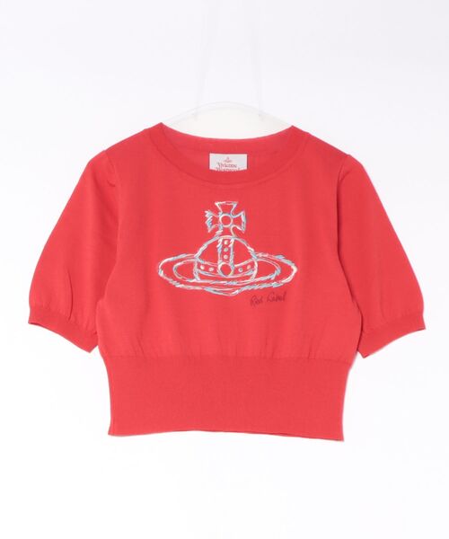 ﾗﾌｽﾃｯﾁｶﾗｰｵｰﾌﾞ刺繍ﾌﾟﾙｵｰﾊﾞｰ（ニット/セーター）｜Vivienne Westwood