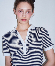 Side Point Polo Shirt Navy