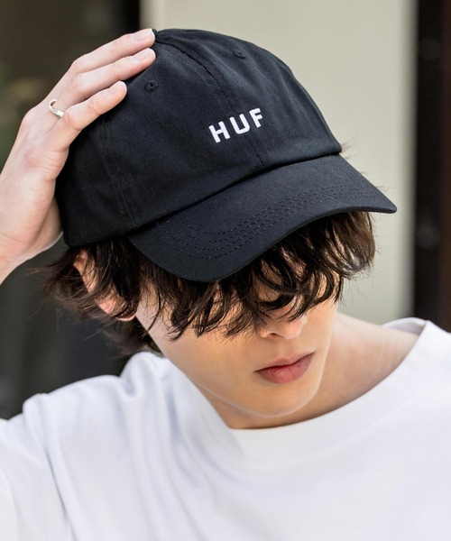 HUF ハフ HUF SET OG CV 6 PANEL HAT ワンポイントロゴ刺繍6パネル