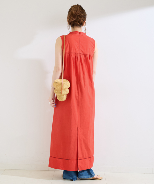 B.C STOCK(ベーセーストック)の「手洗い可 / フリンジストレートワンピース(ワンピース・レディース・ブラック/レッド・FREE)」の8枚目の写真