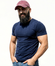 REBRENNER（リブレンナー）の「エッセンシャル無地マッスルフィット半袖Tシャツネイビー（Tシャツ/カットソー）」