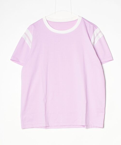 1 piu 1 uguale 3(ウノピゥウノウグァーレトレ)の「S/S LINE CREW T(Tシャツ/カットソー・メンズ・ネイビー/ライトピンク/ホワイト・LARGE)」の21枚目の写真