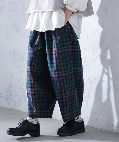 soulberry(ソウルベリー)の「ブラックウォッチな9分丈パンツ(その他パンツ・レディース・グリーン系その他・M/L/LL/3L/4L/5L)」の20枚目の写真