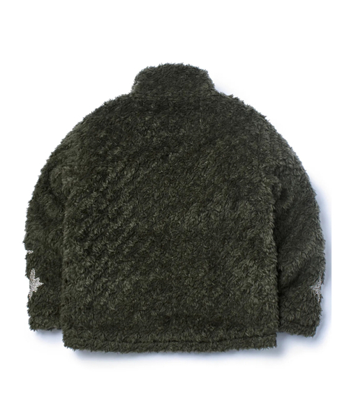 GARMENTS FAB(ガーメンツファブ)の「Heavy EMB Padded Fur Jacket (KHAKI)(ムートンコート・レディース・その他・LARGE/MEDIUM)」の2枚目の写真