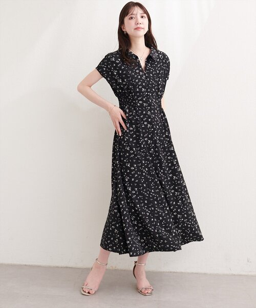natural couture（ナチュラルクチュール）の「フロント釦スキッパーワンピース（ワンピース・レディース・その他2/その他1/ベージュ/ブラック/サックスブルー・FREE）」の14枚目の写真