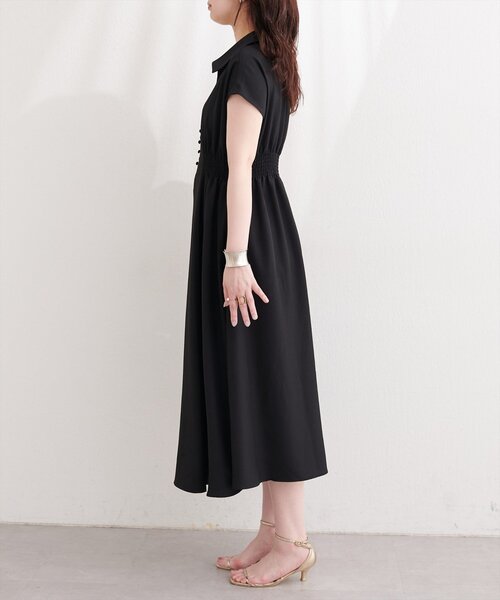 natural couture（ナチュラルクチュール）の「フロント釦スキッパーワンピース（ワンピース・レディース・その他2/その他1/ベージュ/ブラック/サックスブルー・FREE）」の21枚目の写真