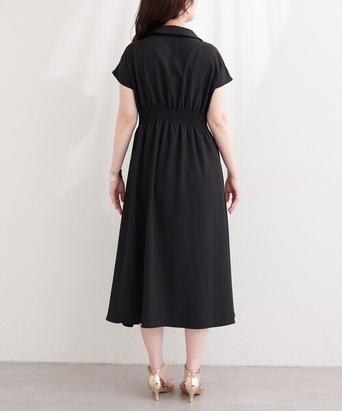 natural couture（ナチュラルクチュール）の「フロント釦スキッパーワンピース（ワンピース・レディース・その他2/その他1/ベージュ/ブラック/サックスブルー・FREE）」の22枚目の写真