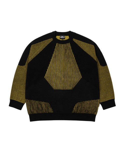 AJOBYAJO（アジョバイアジョ）の「Paneled Mixed Knit Sweater [BLACK]（ニット/セーター・メンズ・その他・X-LARGE/LARGE）」の2枚目の写真