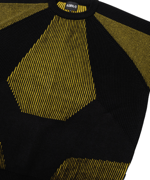 AJOBYAJO（アジョバイアジョ）の「Paneled Mixed Knit Sweater [BLACK]（ニット/セーター・メンズ・その他・X-LARGE/LARGE）」の4枚目の写真