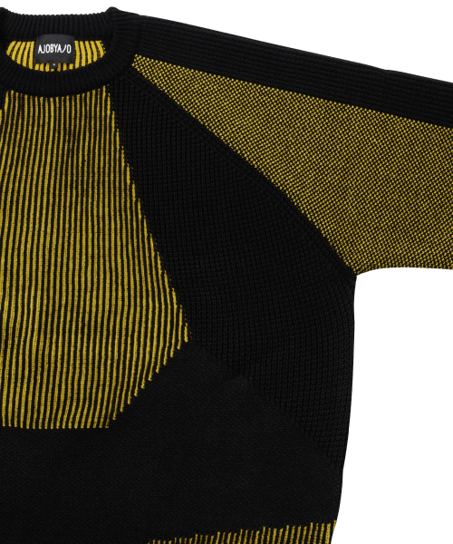 AJOBYAJO（アジョバイアジョ）の「Paneled Mixed Knit Sweater [BLACK]（ニット/セーター・メンズ・その他・X-LARGE/LARGE）」の5枚目の写真