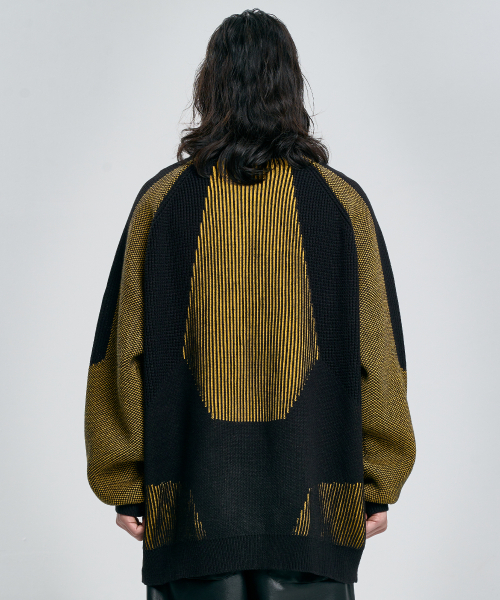AJOBYAJO（アジョバイアジョ）の「Paneled Mixed Knit Sweater [BLACK]（ニット/セーター・メンズ・その他・X-LARGE/LARGE）」の9枚目の写真