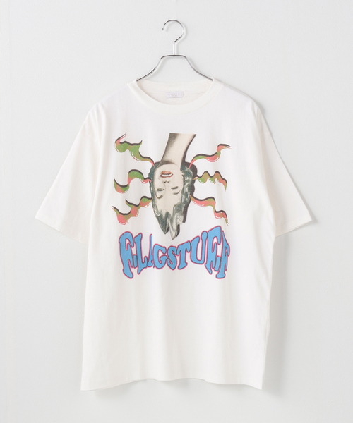 F-LAGSTUF-F(フラグスタフ)の「F-LAGSTUF-F / フラグスタフ "LADY" TEE(Tシャツ/カットソー・メンズ・ホワイト/ブラック・MEDIUM/LARGE)」の6枚目の写真