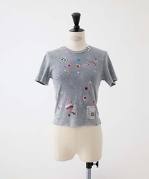 MIHARAYASUHIRO（ミハラヤスヒロ）の「【MIHARA YASUHIRO/ミハラヤスヒロ】BLEACHED KIDS STICKER MINI TEE/ブリーチドキッズステッカーミニT（Tシャツ/カットソー）」
