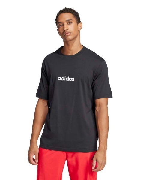 adidas(アディダス)の「アディダス adidas エッセンシャルズ リニア シングルジャージー 半袖Tシャツ(Tシャツ/カットソー・メンズ・ホワイト/グレー/ブラック・LL/L/M/S/3L)」の2枚目の写真