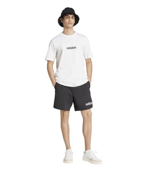 adidas(アディダス)の「アディダス adidas エッセンシャルズ リニア シングルジャージー 半袖Tシャツ(Tシャツ/カットソー・メンズ・ホワイト/グレー/ブラック・LL/L/M/S/3L)」の5枚目の写真