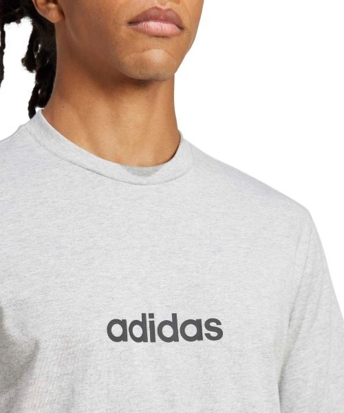 adidas(アディダス)の「アディダス adidas エッセンシャルズ リニア シングルジャージー 半袖Tシャツ(Tシャツ/カットソー・メンズ・ホワイト/グレー/ブラック・LL/L/M/S/3L)」の10枚目の写真
