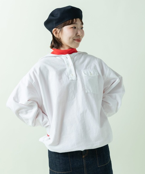 PAR ICI（パーリッシィ）の「vintage/オーガニックコットン　セーラーブラウス（シャツ/ブラウス・レディース・ホワイト/ブルー/ネイビー・FREE）」の18枚目の写真