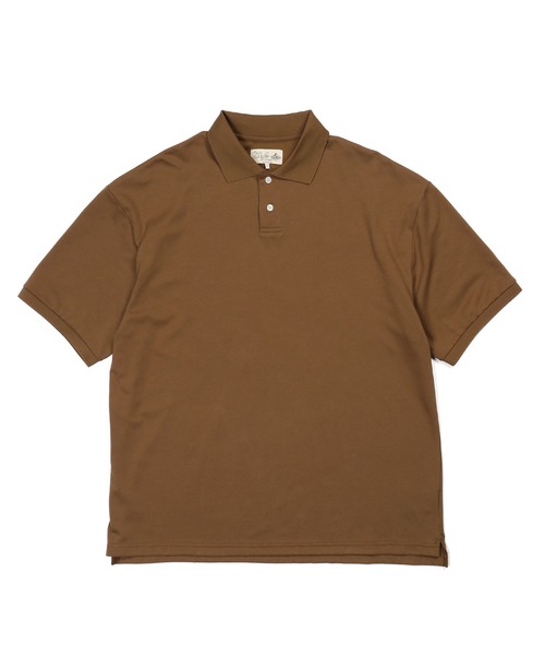 The DUFFER of ST.GEORGE（ザダファーオブセントジョージ）の「COOLMAX 2LAYERS PLATING POLO：2層構造 吸水速乾クールマックス リラックス ポロ（ポロシャツ・メンズ・ブルーグレー/ブラウン/ライトグレー/ブラック・X-LARGE/LARGE/MEDIUM）」の18枚目の写真
