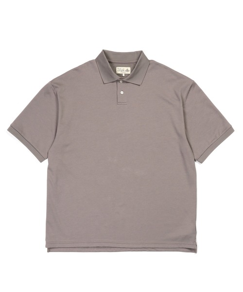 The DUFFER of ST.GEORGE（ザダファーオブセントジョージ）の「COOLMAX 2LAYERS PLATING POLO：2層構造 吸水速乾クールマックス リラックス ポロ（ポロシャツ・メンズ・ブルーグレー/ブラウン/ライトグレー/ブラック・X-LARGE/LARGE/MEDIUM）」の16枚目の写真