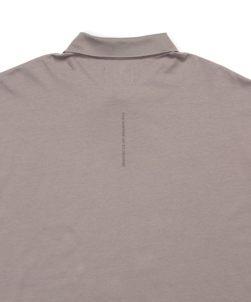 The DUFFER of ST.GEORGE（ザダファーオブセントジョージ）の「COOLMAX 2LAYERS PLATING POLO：2層構造 吸水速乾クールマックス リラックス ポロ（ポロシャツ・メンズ・ブルーグレー/ブラウン/ライトグレー/ブラック・X-LARGE/LARGE/MEDIUM）」の22枚目の写真