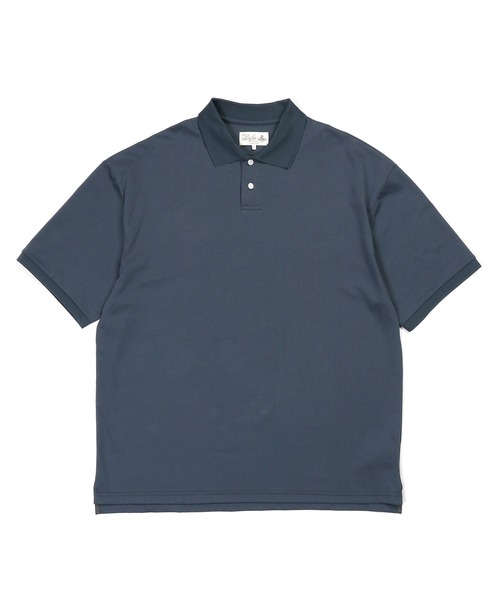 The DUFFER of ST.GEORGE（ザダファーオブセントジョージ）の「COOLMAX 2LAYERS PLATING POLO：2層構造 吸水速乾クールマックス リラックス ポロ（ポロシャツ・メンズ・ブルーグレー/ブラウン/ライトグレー/ブラック・X-LARGE/LARGE/MEDIUM）」の17枚目の写真