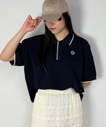 NICOLE CLUB（ニコル　クラブ）の「ライン配色ポロシャツ（ポロシャツ）」