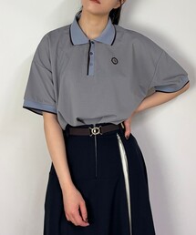 NICOLE CLUB（ニコル　クラブ）の「ライン配色ポロシャツ（ポロシャツ）」