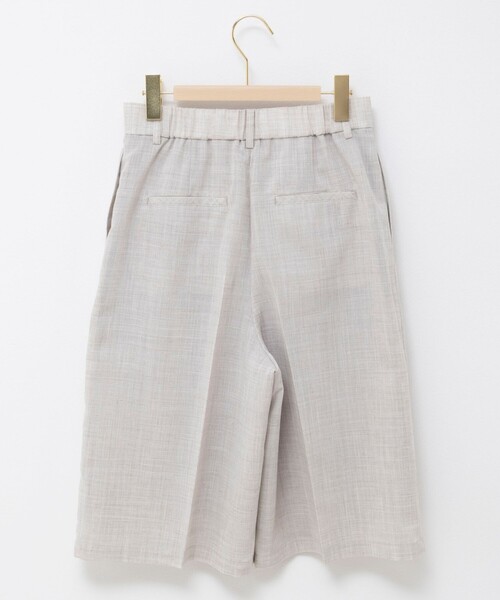 NOLLEY’S Sophi（ノーリーズソフィ）の「《セットアップ対応》ウォッシャブルリネンライクシアーボイルハーフパンツ（その他パンツ・レディース・ダークブラウン/グレイッシュベージュ・36/38/34）」の8枚目の写真