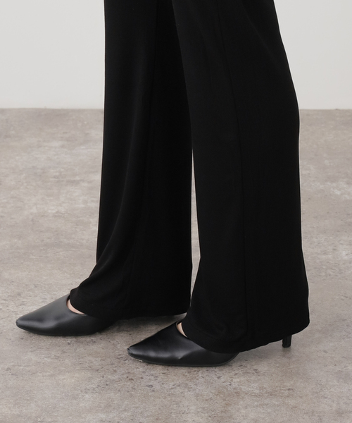 Deuxieme Classe(ドゥーズィエムクラス)の「*Rayon リブパンツ(その他パンツ・レディース・ブラック/チャコールグレー・FREE)」の4枚目の写真
