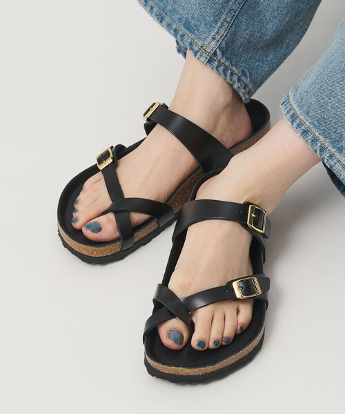 BIRKENSTOCK（ビルケンシュトック）の「＜BIRKENSTOCK＞MAYARI サンダル（サンダル・レディース・ブラック/ナチュラル・36/37/35/38/39）」の2枚目の写真