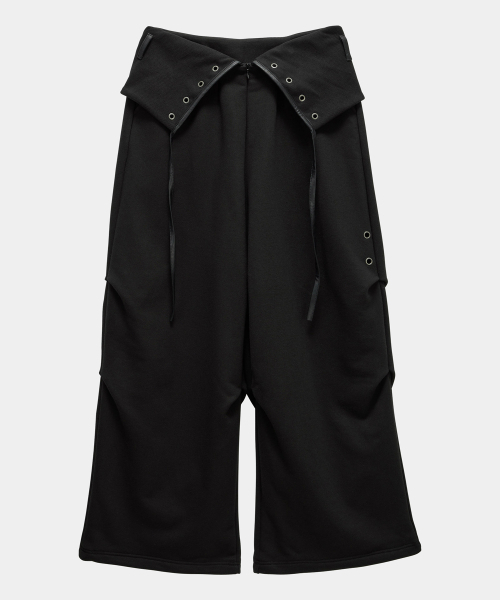 ETRE AU SOMMET(エトレオソメ)の「Double Rib Pintuck Training Pants (Black)(スウェットパンツ・レディース・ブラック・FREE)」の10枚目の写真