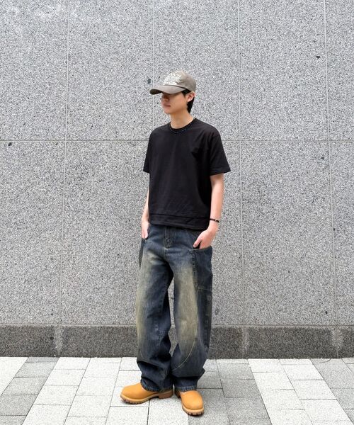 XERO（ゼロ）の「レイヤリングクロップコアTシャツ[ブラック]（Tシャツ/カットソー・レディース・その他・MEDIUM/LARGE）」の4枚目の写真
