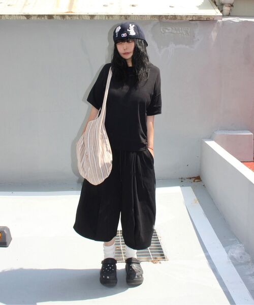 XERO（ゼロ）の「レイヤリングクロップコアTシャツ[ブラック]（Tシャツ/カットソー・レディース・その他・MEDIUM/LARGE）」の5枚目の写真