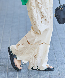 IENA LA BOUCLE スラブバックサテンパンツ（その他パンツ）｜IENA LA