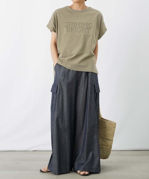 LUCA/LADY LUCK LUCA(ルカ/レディラックルカ)の「LC/LLL エンボスロゴTシャツ(Tシャツ/カットソー・レディース・カーキ/オレンジ/オフホワイト・FREE)」の21枚目の写真
