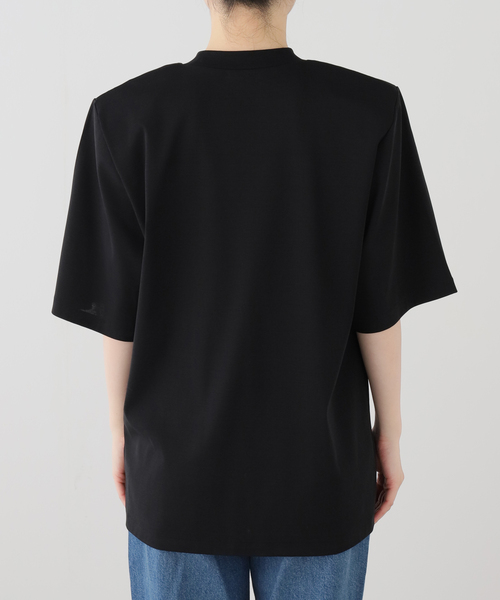 IENA（イエナ）の「GGG/ジージージー ショルダーパッドTシャツ 02-01-1875（Tシャツ/カットソー・レディース・ブラック/ホワイト・FREE）」の13枚目の写真