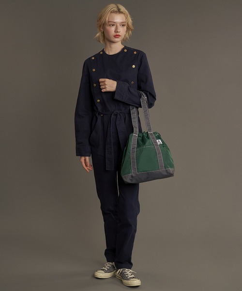 Drifter(ドリフター)の「BUCKEYE DRAWSTRING TOTE M/バックアイドローストリングトート(Mサイズ)(トートバッグ・レディース・ブラック/ベージュ系その他/レオパード/ダークグリーン系/チャコールグレー×ブラック・FREE)」の5枚目の写真