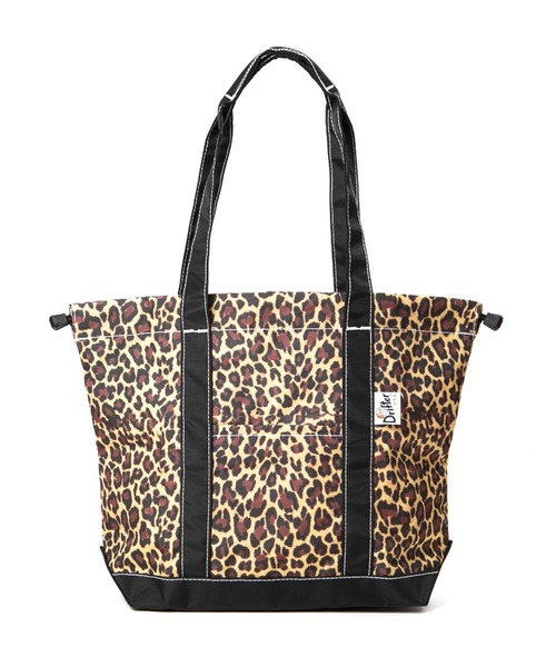 Drifter(ドリフター)の「BUCKEYE DRAWSTRING TOTE M/バックアイドローストリングトート(Mサイズ)(トートバッグ・レディース・ブラック/ベージュ系その他/レオパード/ダークグリーン系/チャコールグレー×ブラック・FREE)」の1枚目の写真