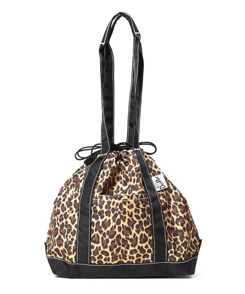 Drifter(ドリフター)の「BUCKEYE DRAWSTRING TOTE M/バックアイドローストリングトート(Mサイズ)(トートバッグ・レディース・ブラック/ベージュ系その他/レオパード/ダークグリーン系/チャコールグレー×ブラック・FREE)」の14枚目の写真