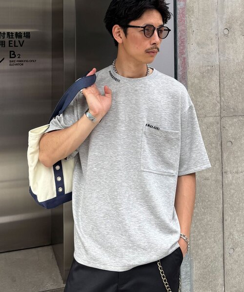 CIAOPANIC(チャオパニック)の「ハンドステッチポンチTシャツ(Tシャツ/カットソー・メンズ・グレー/チャコールグレー・MEDIUM/LARGE)」の1枚目の写真