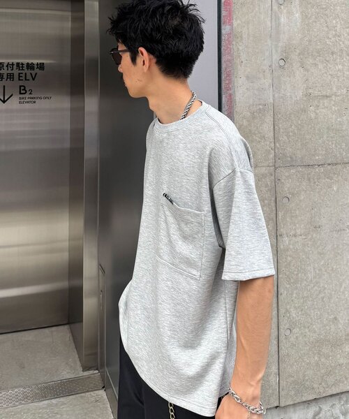CIAOPANIC(チャオパニック)の「ハンドステッチポンチTシャツ(Tシャツ/カットソー・メンズ・グレー/チャコールグレー・MEDIUM/LARGE)」の4枚目の写真