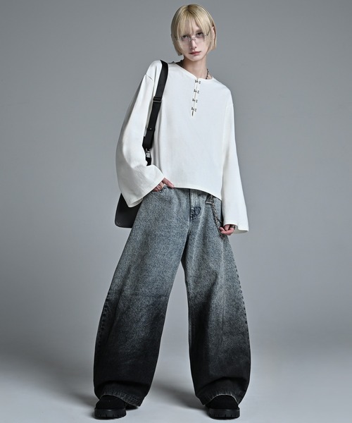 ADRER（アドラー）の「ADRER The Semi Curved Denim / アドラー ザ セミ カーブドデニム（デニムパンツ・メンズ・ブラック系1/ブルー系1・XS/S/M/L）」の15枚目の写真