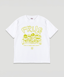 FRUAND（フルアンド）の「ラインカラーグラフィック半袖Tシャツ_イエロー（Tシャツ/カットソー）」