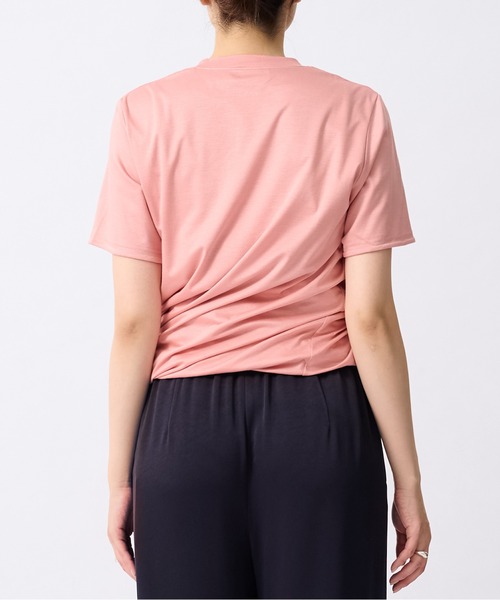 SATORU SASAKI(サトルササキ)の「【SATORU SASAKI/サトルササキ】DOUBLE-T-SHIRT/ダブルドレープTシャツ(Tシャツ/カットソー・レディース・ホワイト/ピンク・2)」の13枚目の写真