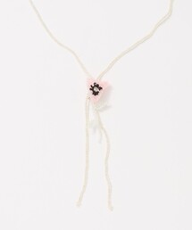 ＜Pura Utz＞PINK POPPY TIE BOLO/ネックレス