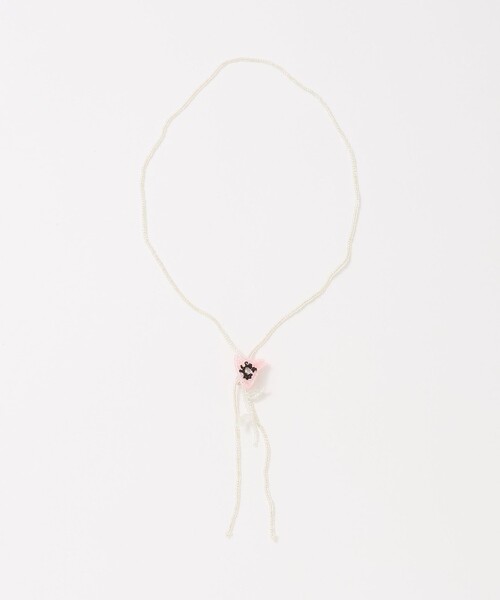 Steven Alan(スティーブンアラン)の「<Pura Utz>PINK POPPY TIE BOLO/ネックレス(ネックレス・レディース・ライトピンク・FREE)」の2枚目の写真