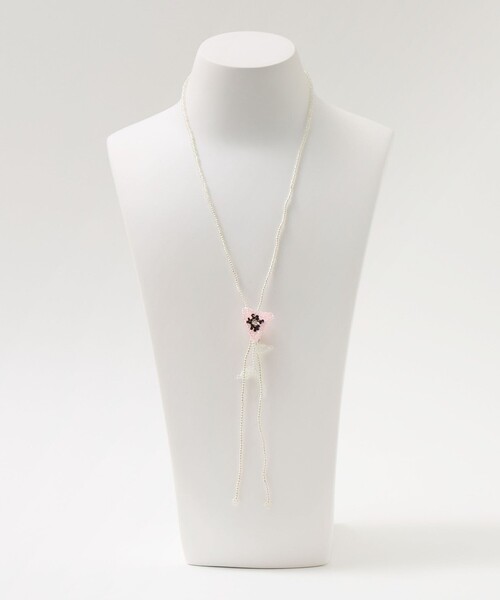 Steven Alan(スティーブンアラン)の「<Pura Utz>PINK POPPY TIE BOLO/ネックレス(ネックレス・レディース・ライトピンク・FREE)」の7枚目の写真