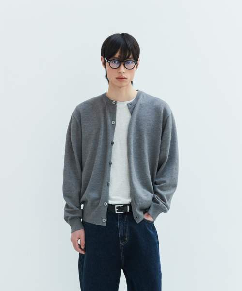 LEIRE（ルアール）の「エブリデイラウンドニットカーディガン[グレー]（カーディガン/ボレロ・レディース・その他・MEDIUM/LARGE/X-LARGE）」の4枚目の写真