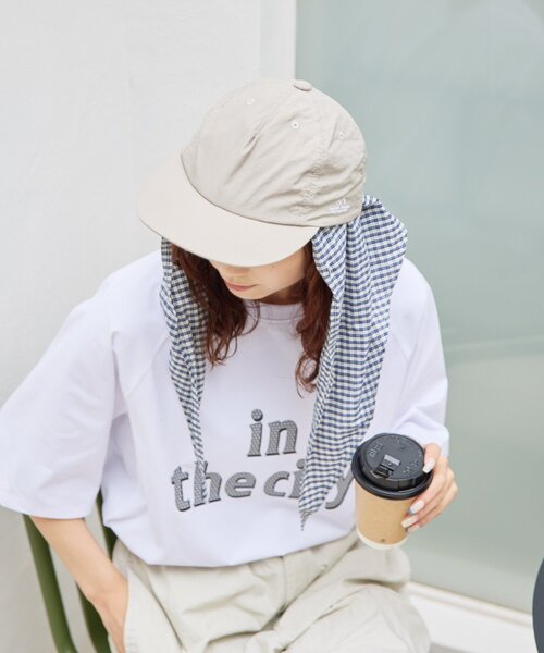 Franklin Climbing（フランクリンクライミング）の「【Franklin Climbing】撥水ナイロンロゴ刺繍キャップ（キャップ・レディース・ベージュ/ブラック/グリーン・ONE SIZE）」の13枚目の写真